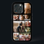 Anpassningsbar 8 Fotokollage<br><div class="desc">Personligens fotokollage 13 pro fodral med en snyggt svart bakgrund och en 8-fotokollage-mall som du kan anpassa med ditt eget bilder.</div>