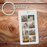 Anpassningsbar 8 Fotokollage Nyckelring<br><div class="desc">Skapa en egen nyckelkedja för fotokollage i personligen. Lägg bara till 8 favoritfoton för en anpassningsbar-fotonyckelkedja.</div>