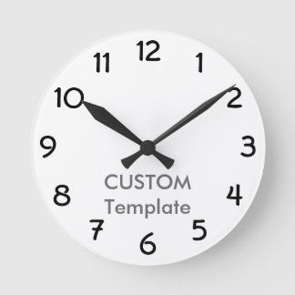 Anpassningsbar 8-tums ROUND Wall Clock GARGOYLE B. Rund Klocka