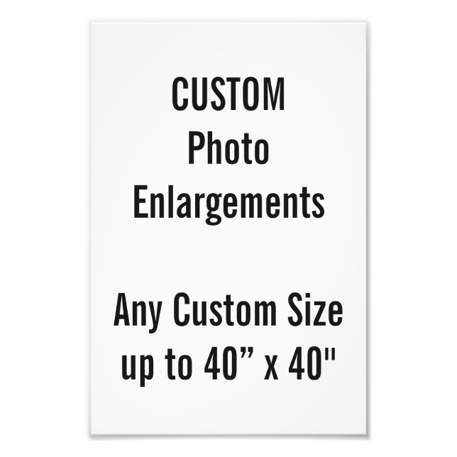 Anpassningsbar 8"x12" - fotoutvidgning upp till 40 fototryck (Framsidan)