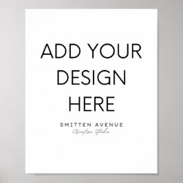 Anpassningsbar 8x10 Poster (projektionsyta)