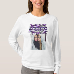 Anpassningsbar 90-tals Vintage Bootleg Bästa Vän F T Shirt