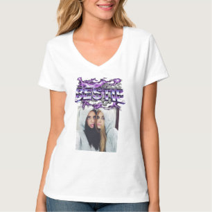 Anpassningsbar 90-tals Vintage Bootleg Bästa Vän F T Shirt