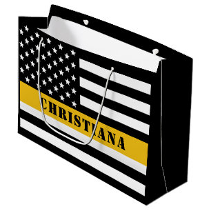 Anpassningsbar 911 Försändare USA flagga Thin Guld