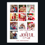 Anpassningsbar 9 Photo Collage God jul Poster<br><div class="desc">Fira säsongen med den här anpassningsbarna poster 9-fotokollage God jul, perfekt för att visa dina favoritminnen i helgdag! Anpassa den med dina omhuldade familjefoller och namn för att skapa en festlig keepy eller en hjärtlig gåva till nära och kära. Perfekt för helgdag dekanter eller som ett tänkvärt Julklapp som fångar...</div>