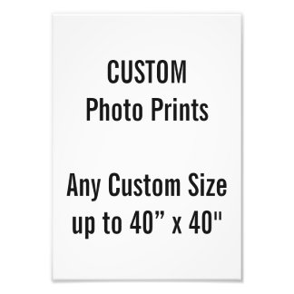 Anpassningsbar A4 Photo Print UK Ram Storlek Fototryck