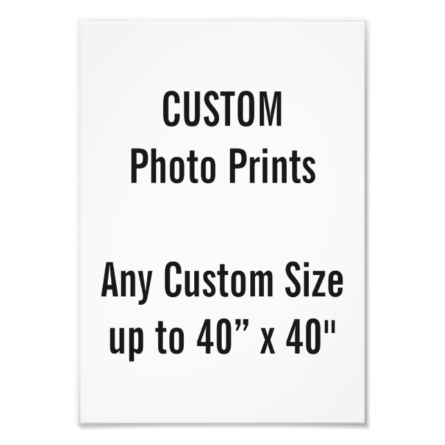 Anpassningsbar A4 Photo Print UK Ram Storlek Fototryck (Framsidan)