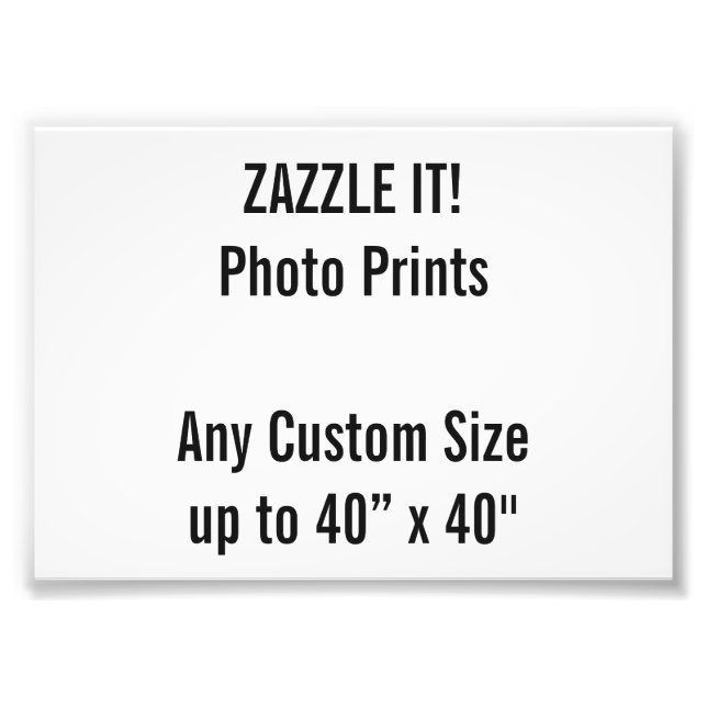 Anpassningsbar A6 Photo Print UK Ram Storlek Fototryck (Framsidan)