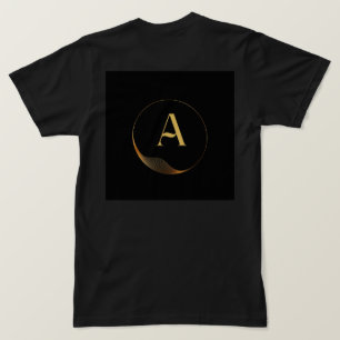 Anpassningsbar A symbol Monogram tryckt Manar Svar T Shirt