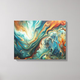 Anpassningsbar Abstrakt Akrylt Kanvastryck