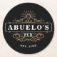 Anpassningsbar Abuelos Pub Home Pub-år som inrätta Underlägg Papper Rund (Framsidan)