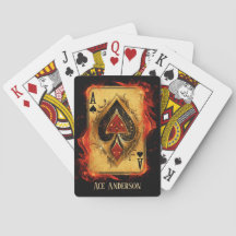 Anpassningsbar Ace of Spades on Fire