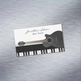Anpassningsbar Acoustic Guitar Piano Nycklar Music Magnetiska Visitkort