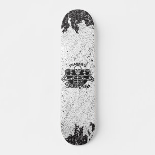 Anpassningsbar ADD NAMN Döskalle skateboard Skate