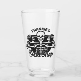 Anpassningsbar ADD NAMN Döskalle skateboard Skate  Glaskopp