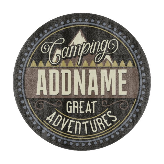 Anpassningsbar ADD NAMN-familjens Camp Resa Campin (Framsidan)
