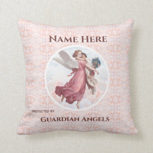 Anpassningsbar Add Namn Guardian Angel Kudde