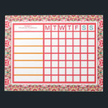 Anpassningsbar ADHD-program för kvinnliga produkti Anteckningsblock<br><div class="desc">Anpassningsbar Jolly jul ADHD ADD Girl's Weekly Checklist Reminder Productivity Planner A4 Anteckningsblock for vuxnas and children. Ett anteckningsblock med munkorgen för personer med ADHD. I en glad jul färg av rött och grönt. Ändra titeltexten till din egen lista över frivilliga att göra-uppgifter. Sju tomma utrymmen för att ge skriva...</div>