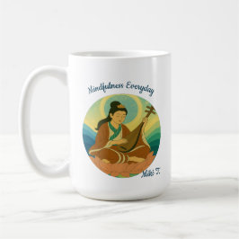 Anpassningsbar Aesthetic Modern Japan Lucky Goddes Kaffemugg