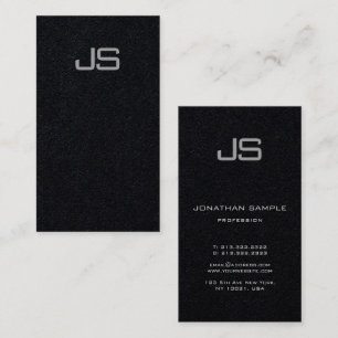 Anpassningsbar Aesthetic Monogram Template Modern Visitkort