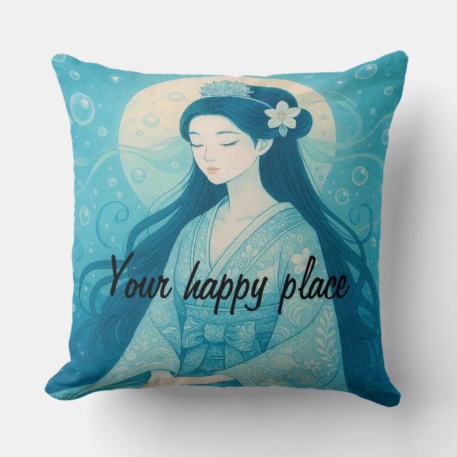 Anpassningsbar Aesthetic Zen Meditation Mindful Mi Kudde (Framsida)