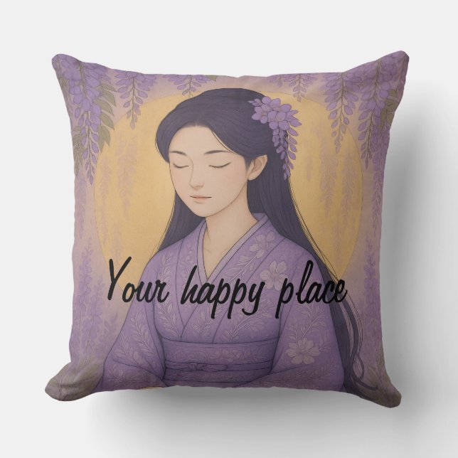 Anpassningsbar Aesthetic Zen Meditation Mindful Mi Kudde (Framsida)