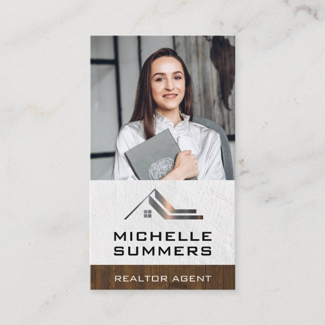 Anpassningsbar - affärsfoto | Real Gods Affärskort Visitkort (Framsida)