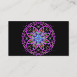 Anpassningsbar Affärskort, Kaleidoscope Mandala Ar Visitkort