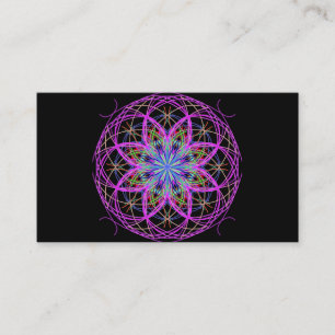 Anpassningsbar Affärskort, Kaleidoscope Mandala Ar Visitkort