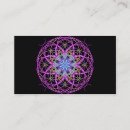 Anpassningsbar Affärskort, Kaleidoscope Mandala Ar Visitkort