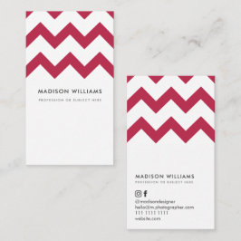 Anpassningsbar Affärskort Minimal Zigzag-Snyggt Visitkort