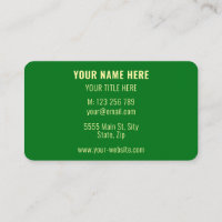 Anpassningsbar Affärskort Namn Text Info Färg-teck