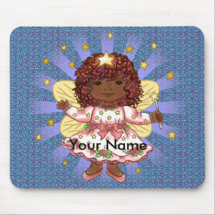 Anpassningsbar Afro Girl Fairy Musmatta