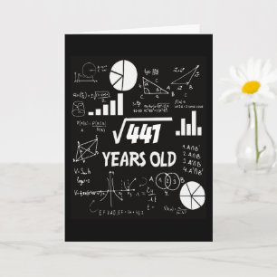 Anpassningsbar Age Math Equation & Diagrams Birthd Kort