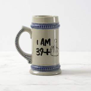 Anpassningsbar Age MidLife Crisis Beer Stein, Birt Sejdel