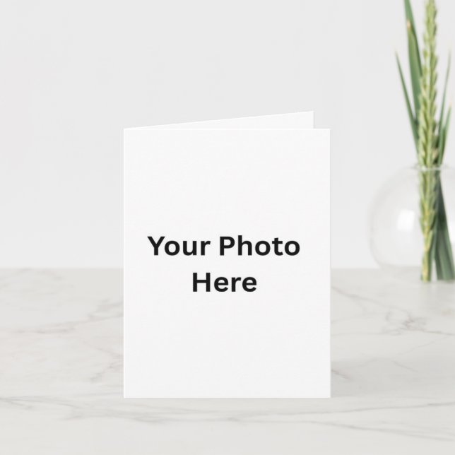 Anpassningsbar AI-fotohälsningskort | Personlig Me Tack Kort (Framsida)
