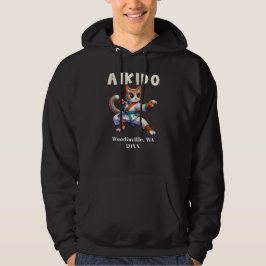 Anpassningsbar Aikido Martial Arts-plats Namn Hoodie