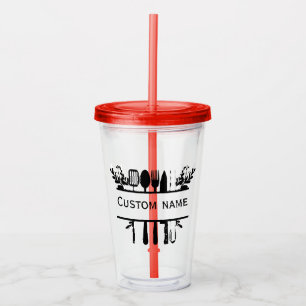 Anpassningsbar Akryla Namn Tumbler Take Away Mugg