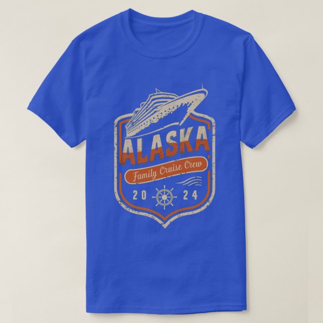 Anpassningsbar Alaska Family Cruise Crew 2024 Appa T Shirt (Design framsida)