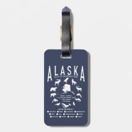 Anpassningsbar Alaska Family Cruise Wildlife Spott Bagagebricka