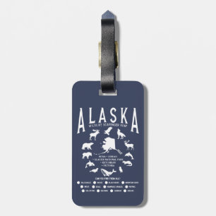 Anpassningsbar Alaska Family Cruise Wildlife Spott Bagagebricka