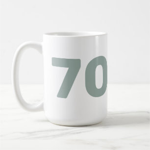 Anpassningsbar Ålder & Namn Funny Senior Birthday Kaffemugg