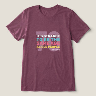 Anpassningsbar Ålder & Namn Funny Senior Birthday T Shirt