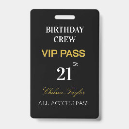 Anpassningsbar All Access 21st Any Age Birthday VI