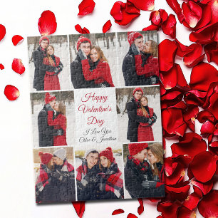 Anpassningsbar Alla hjärtans dag Romantic Kärlek P Pussel