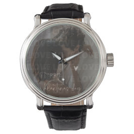 Anpassningsbar Alla hjärtans dag Romantiskt par Fo Armbandsur