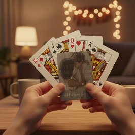 Anpassningsbar Alla hjärtans dag Romantiskt par Fo Casinokort