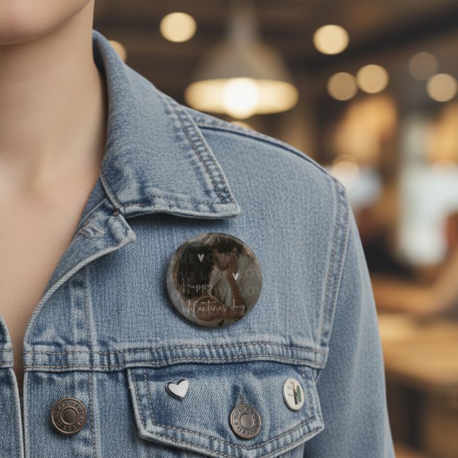 Anpassningsbar Alla hjärtans dag Romantiskt par Fo Knapp (Skapare uppladdad)