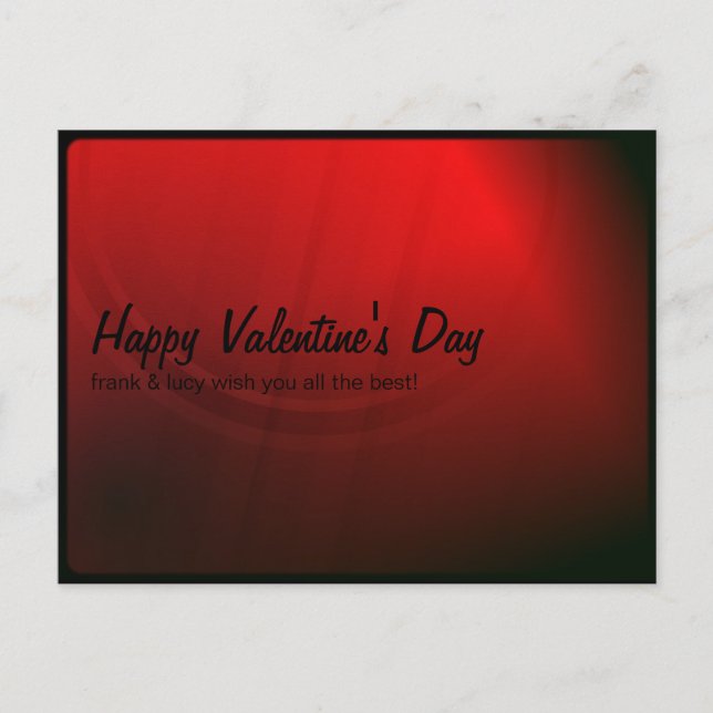 Anpassningsbar Alla hjärtans dagskort Helg Vykort (Framsida)