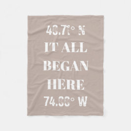 Anpassningsbar Alla påbörjade koordinater Fleecefilt